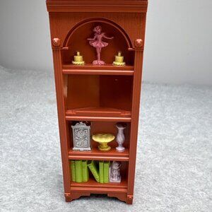 Fisher Price Loving Family Miniature Dollhouse Corner Shelf with Accessories